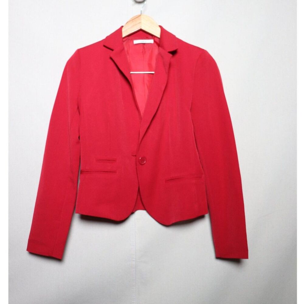 Tailored Red Blazer
